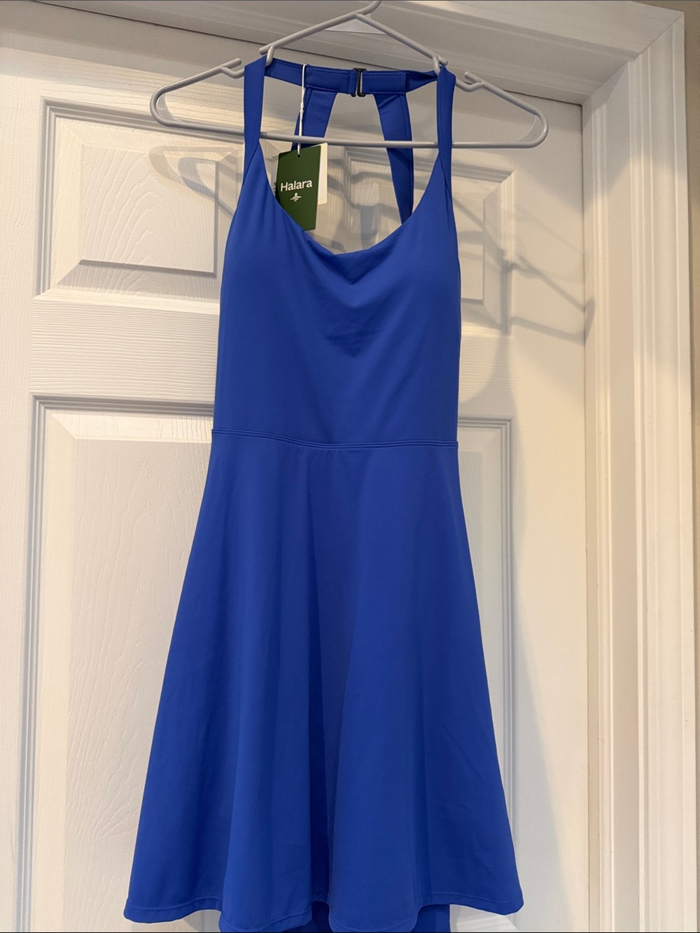 HALARA Royal Blue One-Piece Dress w/easy peasy shorts